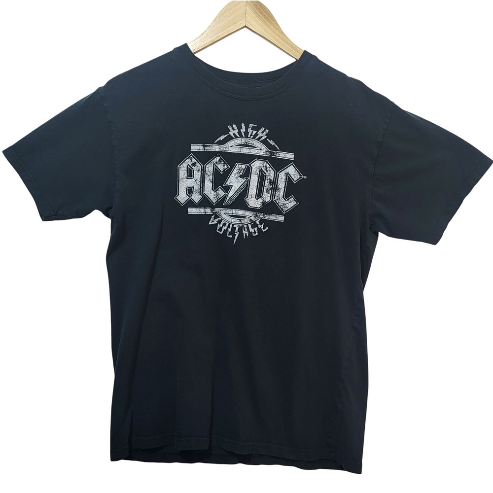 AC/DC High Voltage‎ Rockware Graphic T-Shirt Mens Medium Black 4AC93030W
